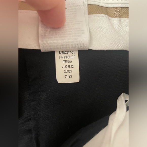 Banana Republic Wide Leg Navy Trouser - Picture 4 of 5